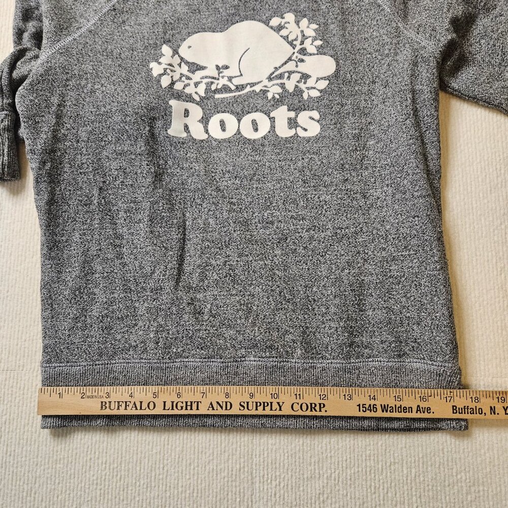 Roots heather gray sweatshirt - size Medium - Picture 7 of 9